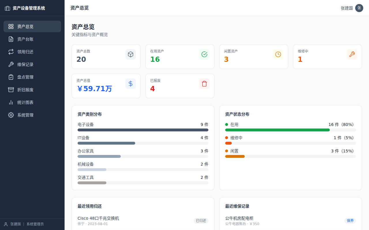资产设备管理系统